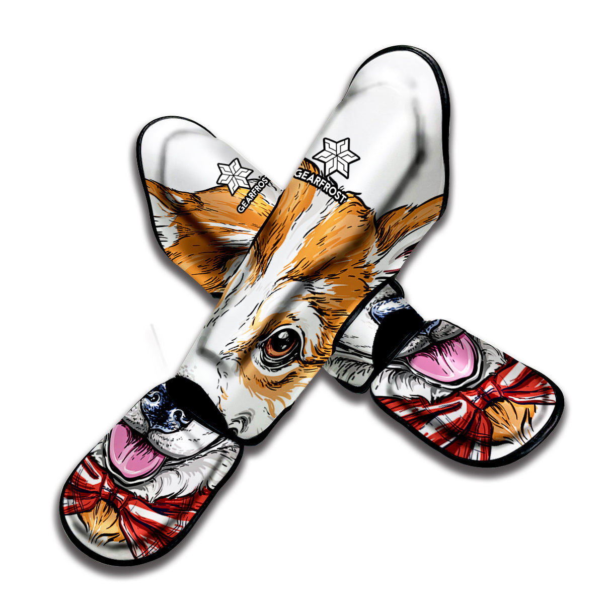 Hipster Pembroke Welsh Corgi Print Muay Thai Shin Guard