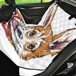 Hipster Pembroke Welsh Corgi Print Pet Car Back Seat Cover