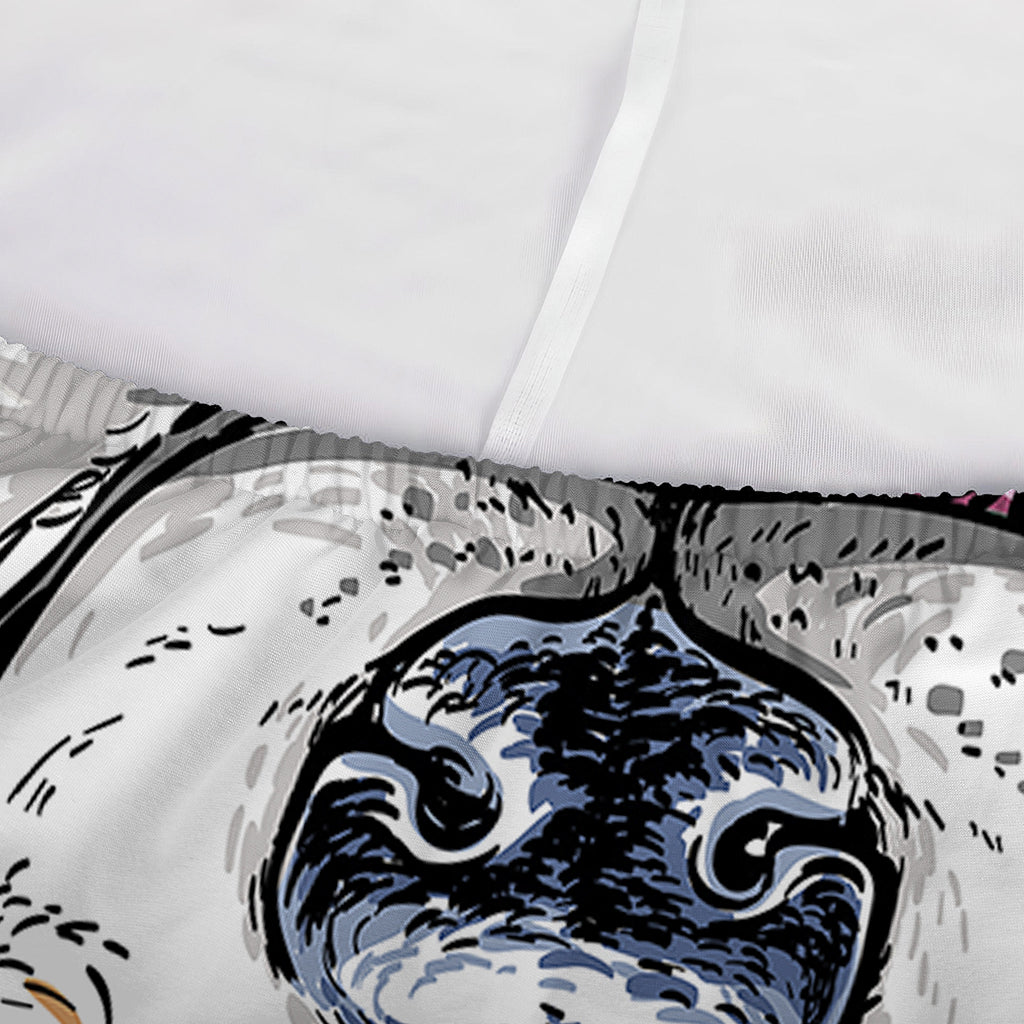 Hipster Pembroke Welsh Corgi Print Sofa Cover