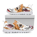 Hipster Pembroke Welsh Corgi Print White Running Shoes