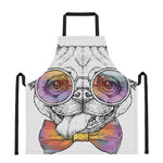 Hipster Pug Print Apron