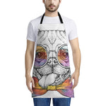 Hipster Pug Print Apron