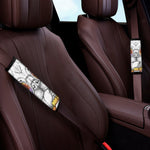 Hipster Pug Print Car Seat Belt Covers