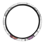 Hipster Pug Print Car Steering Wheel Cover