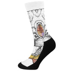 Hipster Pug Print Crew Socks