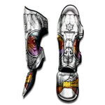 Hipster Pug Print Muay Thai Shin Guard