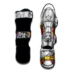 Hipster Pug Print Muay Thai Shin Guard