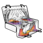 Hipster Pug Print Pet Car Back Seat Cover