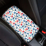 Hockey Equipment Pattern Print Car Center Console Cover
