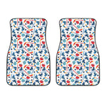 Hockey Equipment Pattern Print Front Car Floor Mats