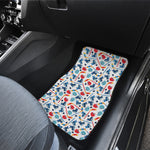 Hockey Equipment Pattern Print Front Car Floor Mats