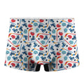 Hockey Equipment Pattern Print Men's Boxer Briefs