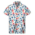 Hockey Equipment Pattern Print Men's Short Sleeve Shirt