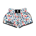 Hockey Equipment Pattern Print Muay Thai Boxing Shorts