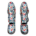 Hockey Equipment Pattern Print Muay Thai Shin Guards