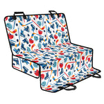 Hockey Equipment Pattern Print Pet Car Back Seat Cover