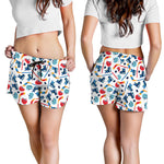 Hockey Equipment Pattern Print Women's Shorts