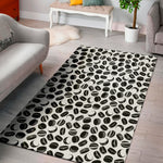 Hockey Puck Pattern Print Area Rug