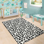 Hockey Puck Pattern Print Area Rug