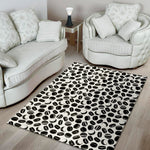 Hockey Puck Pattern Print Area Rug