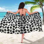 Hockey Puck Pattern Print Beach Sarong Wrap