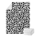 Hockey Puck Pattern Print Blanket