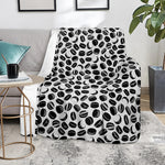 Hockey Puck Pattern Print Blanket