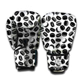 Hockey Puck Pattern Print Boxing Gloves