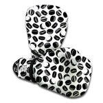 Hockey Puck Pattern Print Boxing Gloves