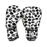 Hockey Puck Pattern Print Boxing Gloves