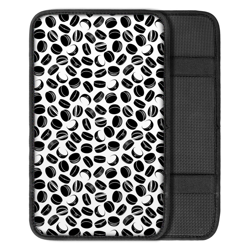 Hockey Puck Pattern Print Car Center Console Cover