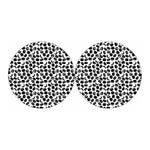 Hockey Puck Pattern Print Car Coasters