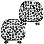 Hockey Puck Pattern Print Car Headrest Covers