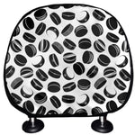 Hockey Puck Pattern Print Car Headrest Covers