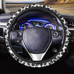 Hockey Puck Pattern Print Car Steering Wheel Cover