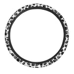 Hockey Puck Pattern Print Car Steering Wheel Cover