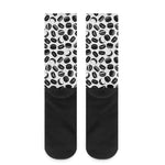Hockey Puck Pattern Print Crew Socks