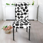 Hockey Puck Pattern Print Dining Chair Slipcover