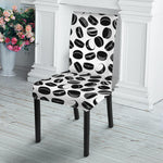 Hockey Puck Pattern Print Dining Chair Slipcover