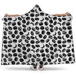 Hockey Puck Pattern Print Hooded Blanket