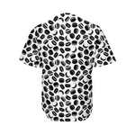 Hockey Puck Pattern Print Men's Baseball Jersey