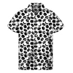 Hockey Puck Pattern Print Men's Short Sleeve Shirt
