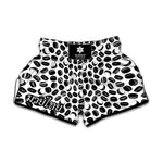 Hockey Puck Pattern Print Muay Thai Boxing Shorts