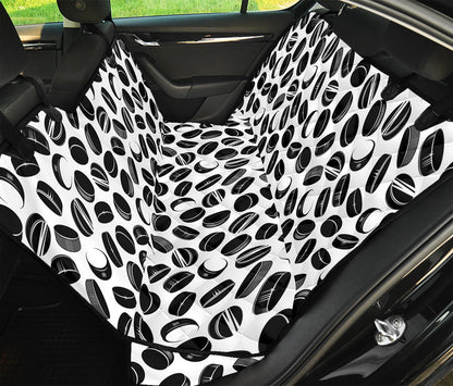 Hockey Puck Pattern Print Pet Car Back Seat Cover