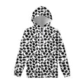 Hockey Puck Pattern Print Pullover Hoodie