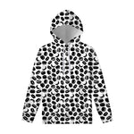 Hockey Puck Pattern Print Pullover Hoodie