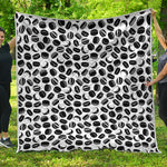 Hockey Puck Pattern Print Quilt