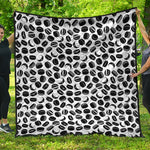 Hockey Puck Pattern Print Quilt