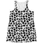 Hockey Puck Pattern Print Women's Racerback Tank Top