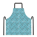 Hockey Stick And Puck Pattern Print Apron